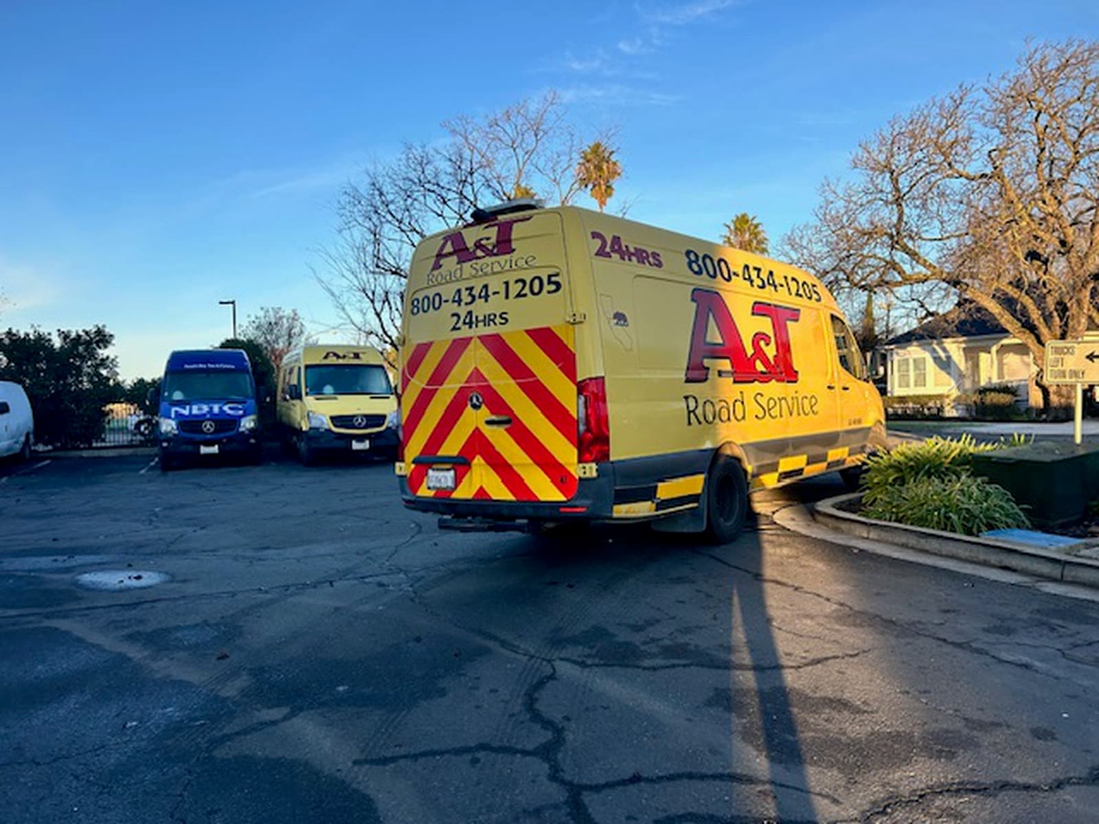 A&T yellow Sprinter service vans ready for fleet mobile PM and repair